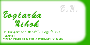 boglarka mihok business card